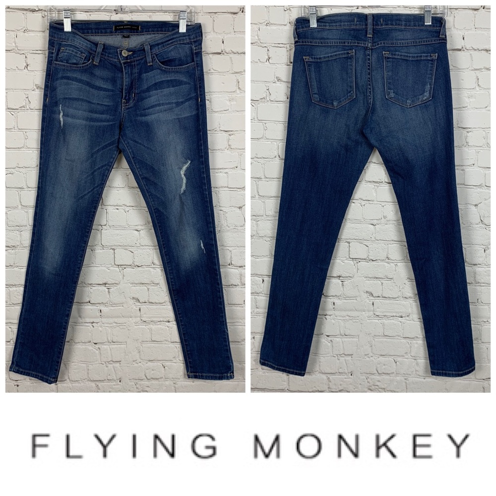 Flying Monkey 🐵 Distresssed Boyfriend Jeans 👖
